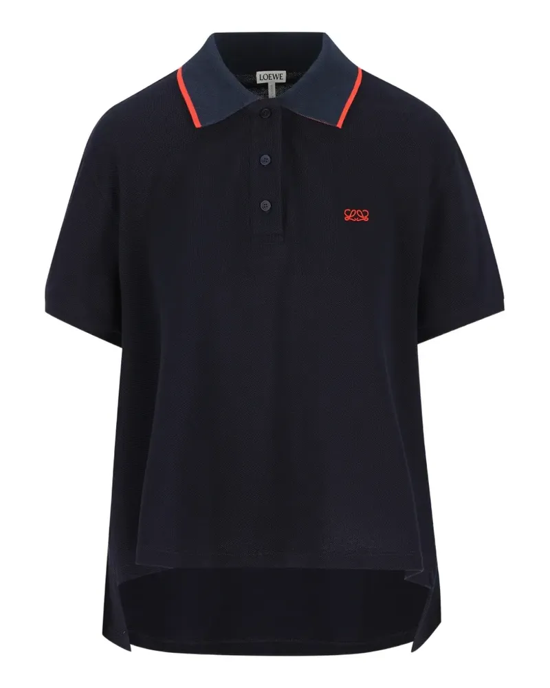 Loewe Anagram-embroidered polo shirt - Blau Blau