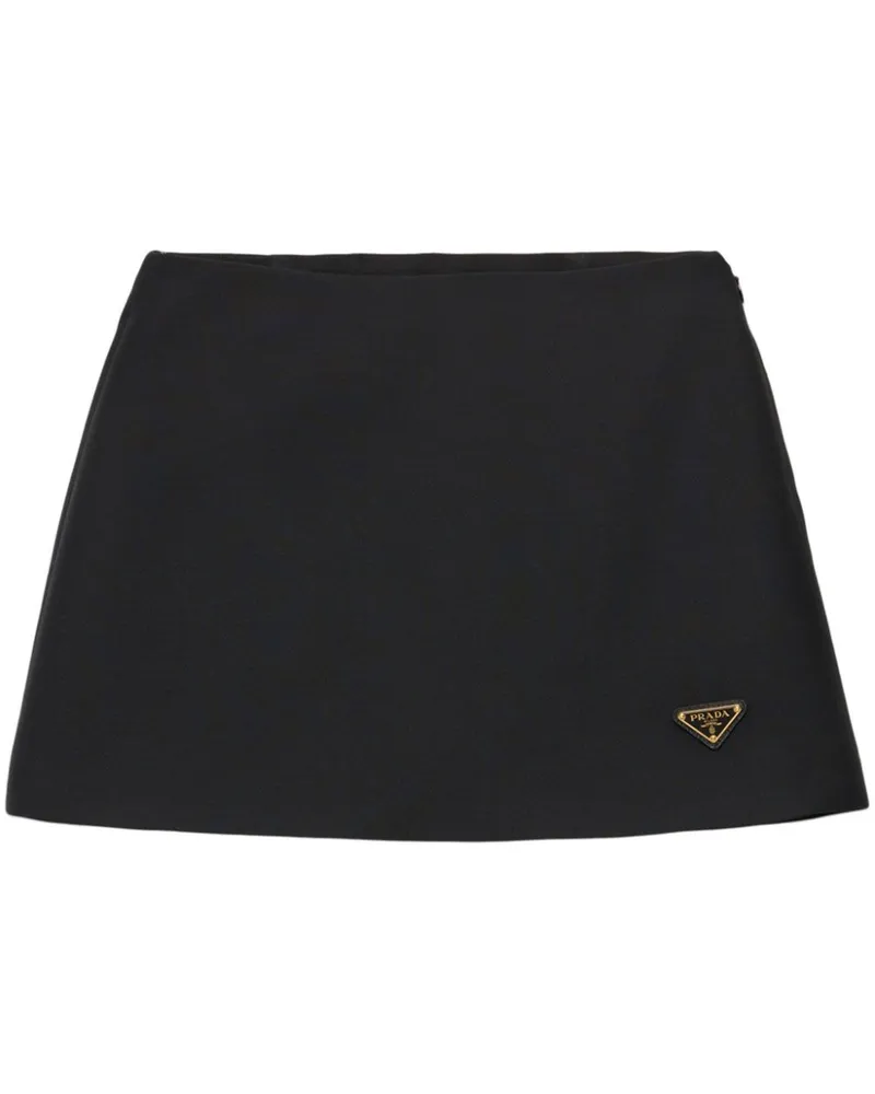 Prada Tricotine Minirock - Schwarz Schwarz