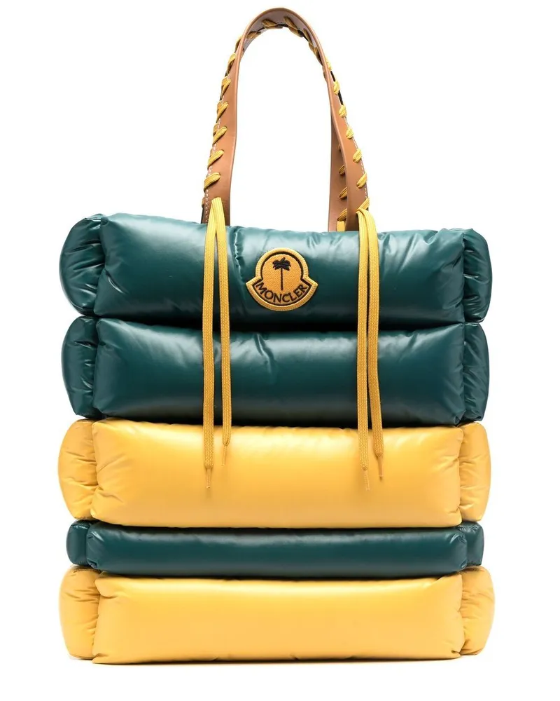 Palm Angels x Moncler gepolsterter Shopper - Grün Grün