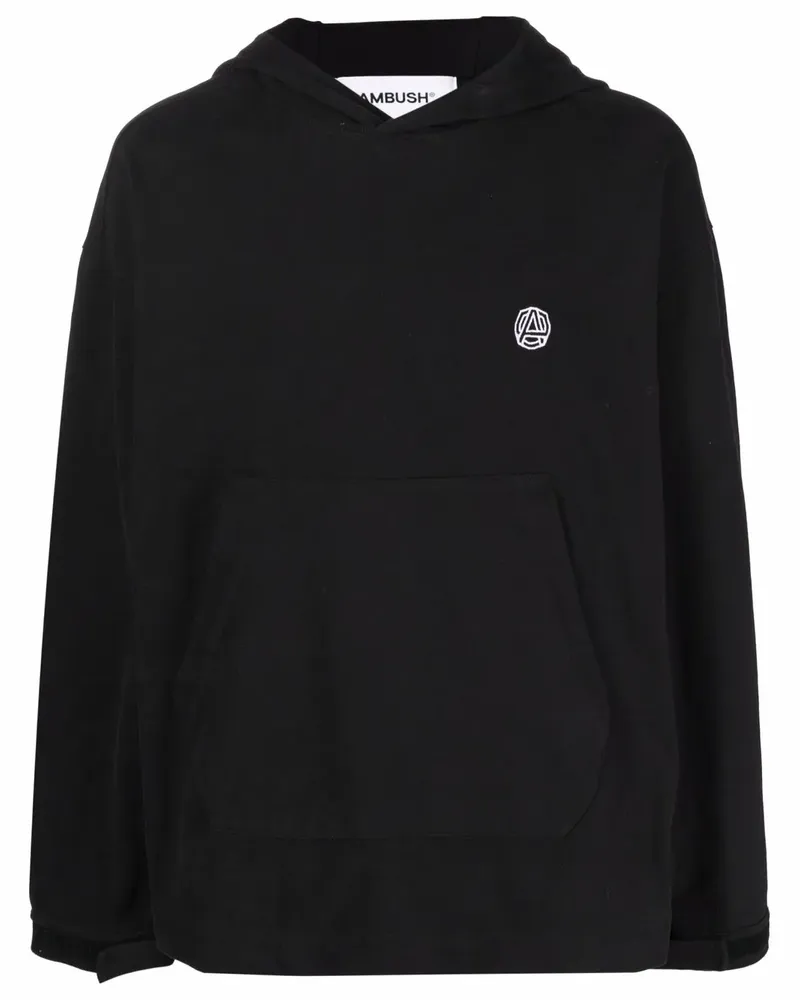AMBUSH Hoodie mit Logo-Print - Schwarz Schwarz