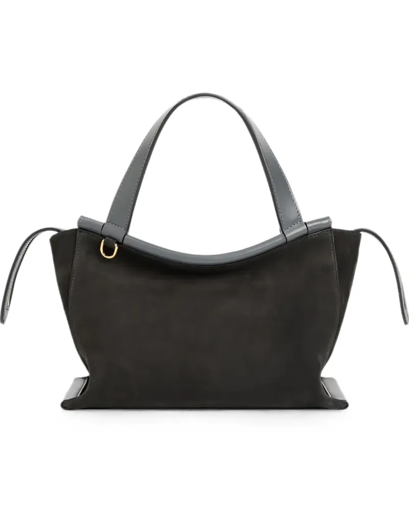 WANDLER Ida suede shoulder bag - Grau Grau