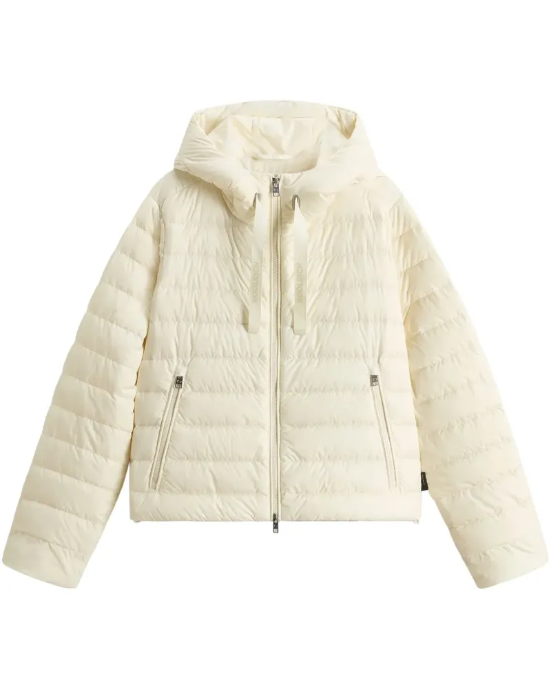 Woolrich Gesteppte Kapuzenjacke - Weiß Weiß