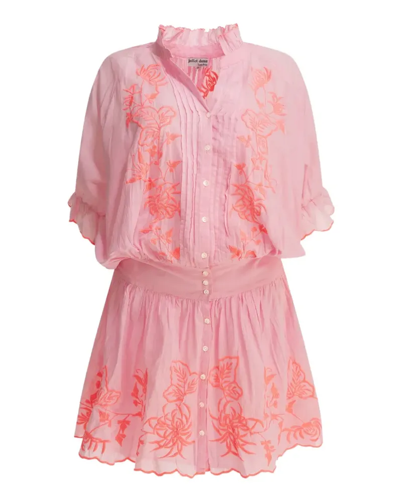 Juliet Dunn Minikleid mit Schmetterlingen - Rosa Rosa