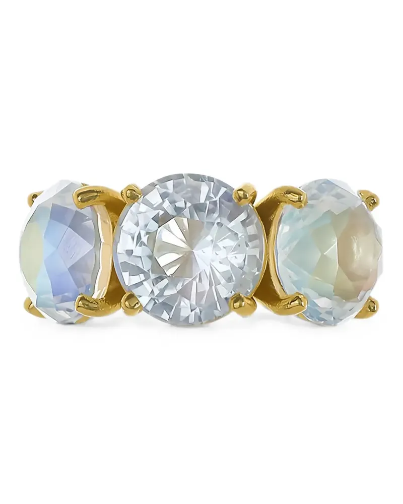 Irene Neuwirth Gemmy Gem rainbow moonstone ring - Gold Gold