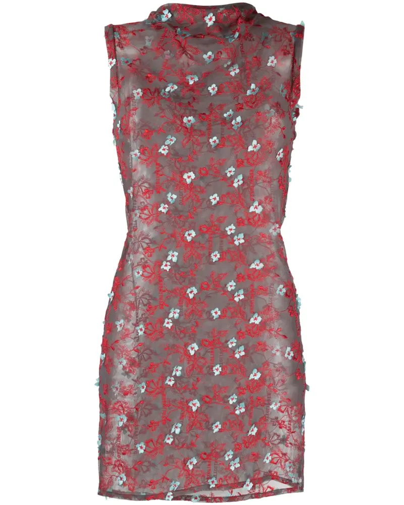 OTTOLINGER Minikleid mit Spitzenstickerei - Grau Grau