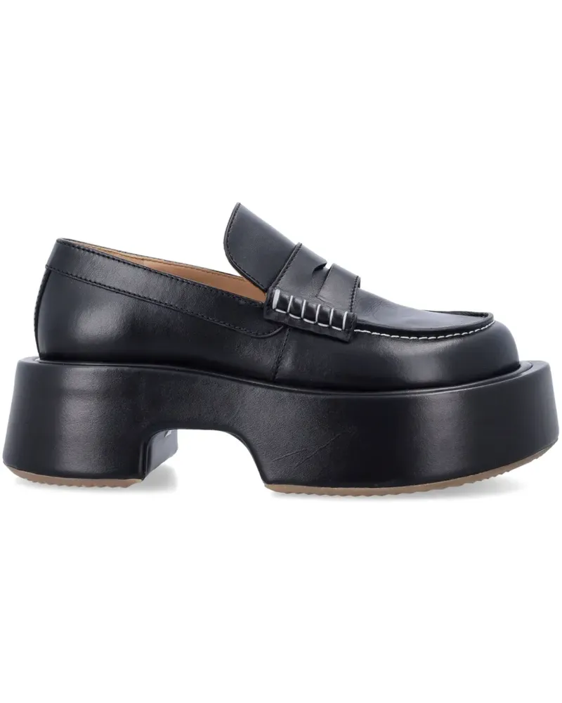 J.W.Anderson Loafer mit Plateau - Schwarz Schwarz