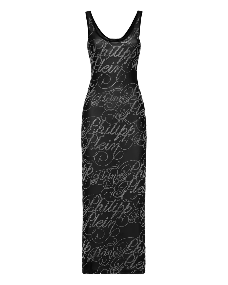 Philipp Plein Iris Maxikleid - Schwarz Schwarz