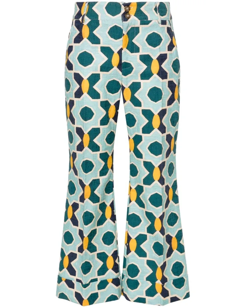 La DoubleJ Hendrix Jacquard-Hose - Blau Blau