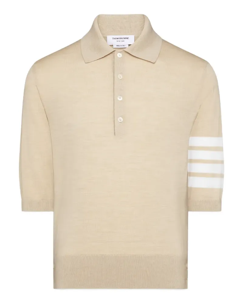 Thom Browne 4-Bar polo shirt - Nude Nude