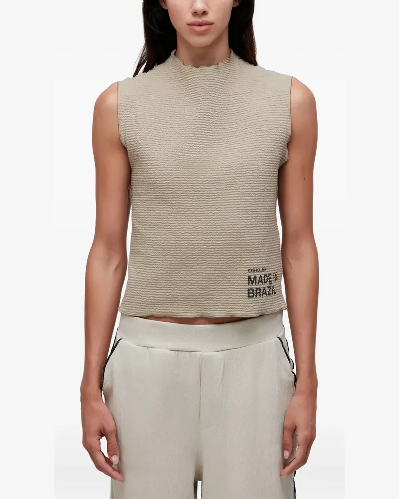 Osklen Top im Layering-Look - Braun Braun