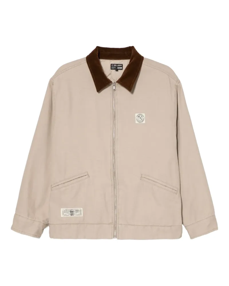 Izzue Jacke mit Logo-Patch - Nude Nude