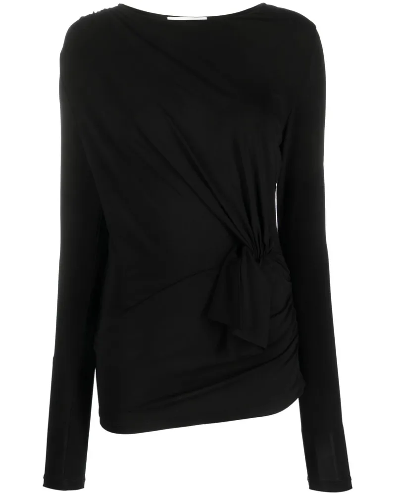 Nina Ricci Top mit Knoten - Schwarz Schwarz