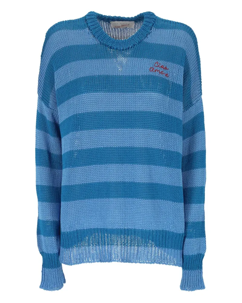Giada Benincasa Gestreifter Pullover - Blau Blau