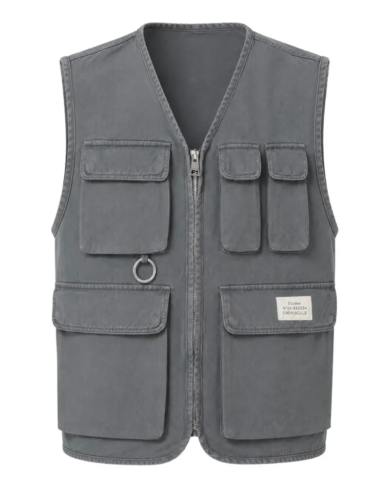 Études Studio Free multi-pocket gilet - Grau Grau