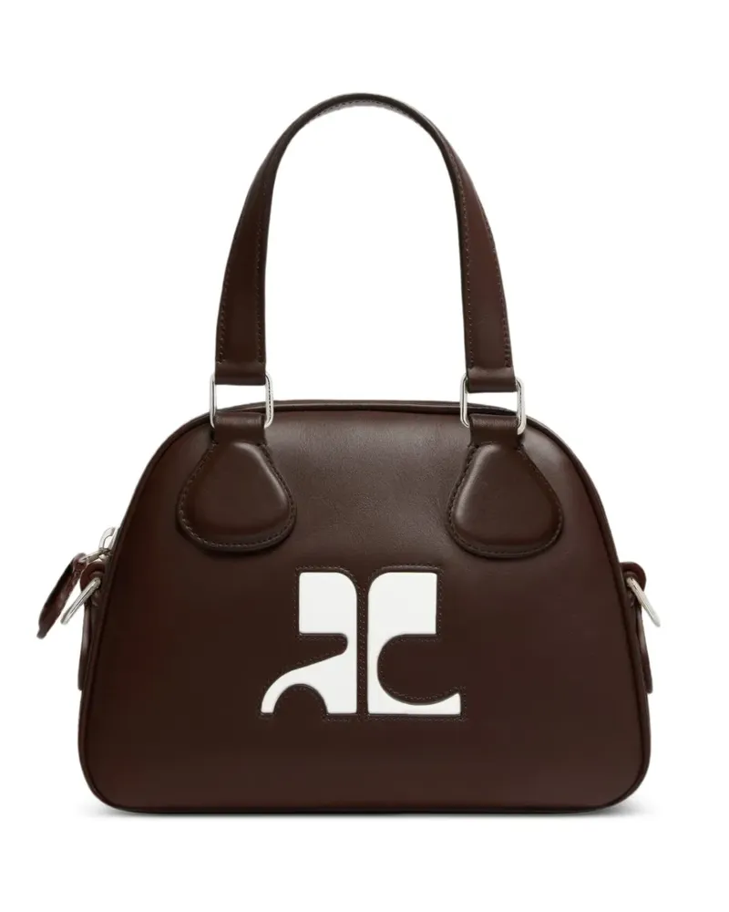 Courrèges Mini Reedition Bowlingtasche - Braun Braun