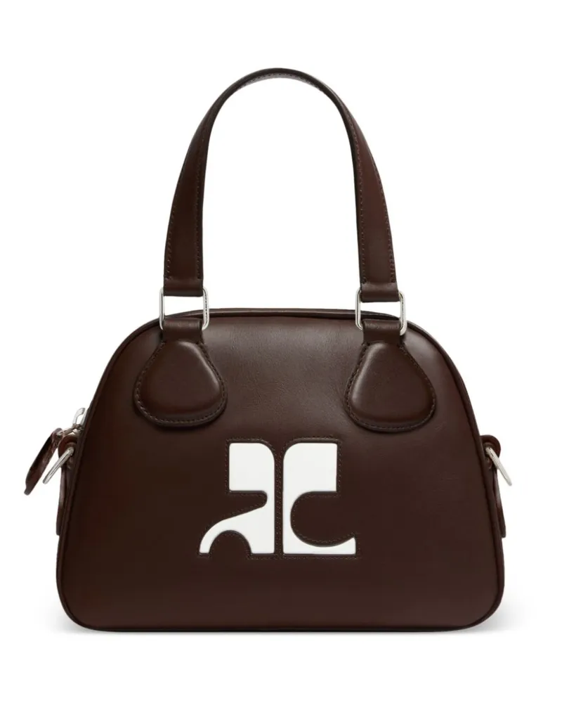 Courrèges Mini Reedition Bowlingtasche - Braun Braun