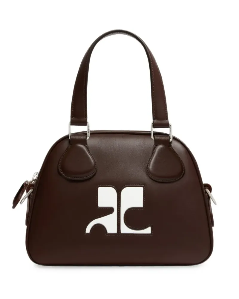 Courrèges Mini Reedition Bowlingtasche - Braun Braun