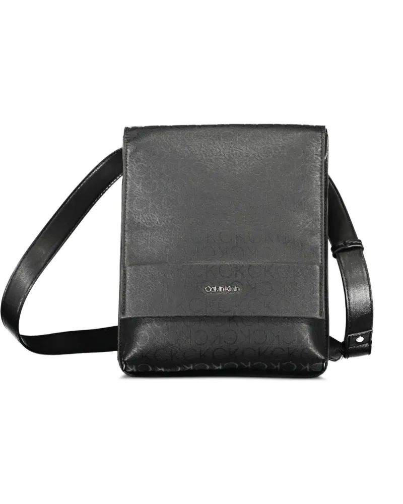 Calvin Klein monogram-embossed shoulder bag - Schwarz Schwarz