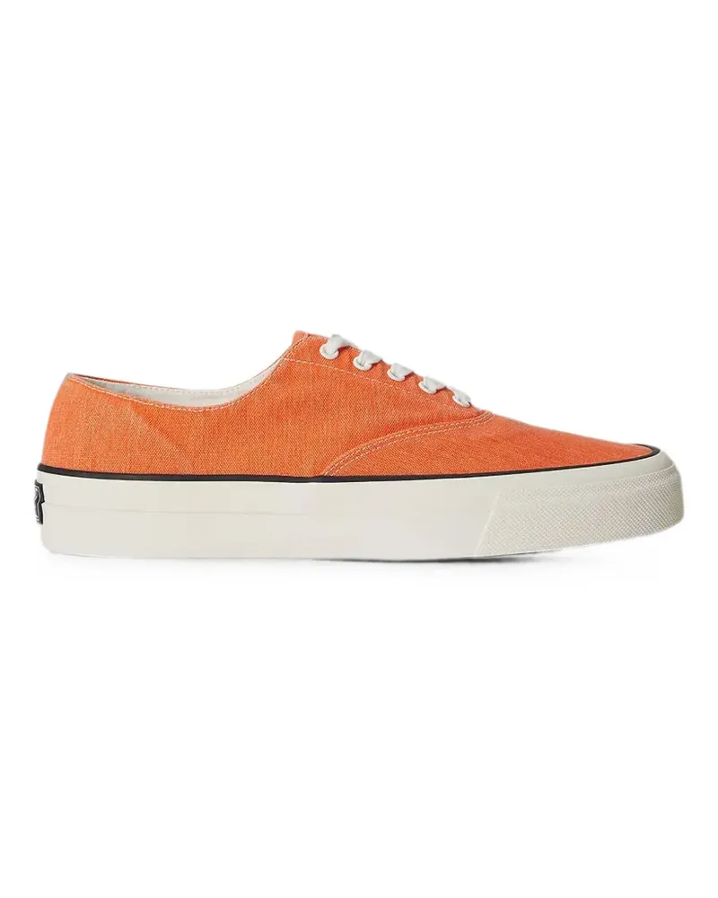 Ralph Lauren Keaton lace-up canvas sneakers - Orange Orange