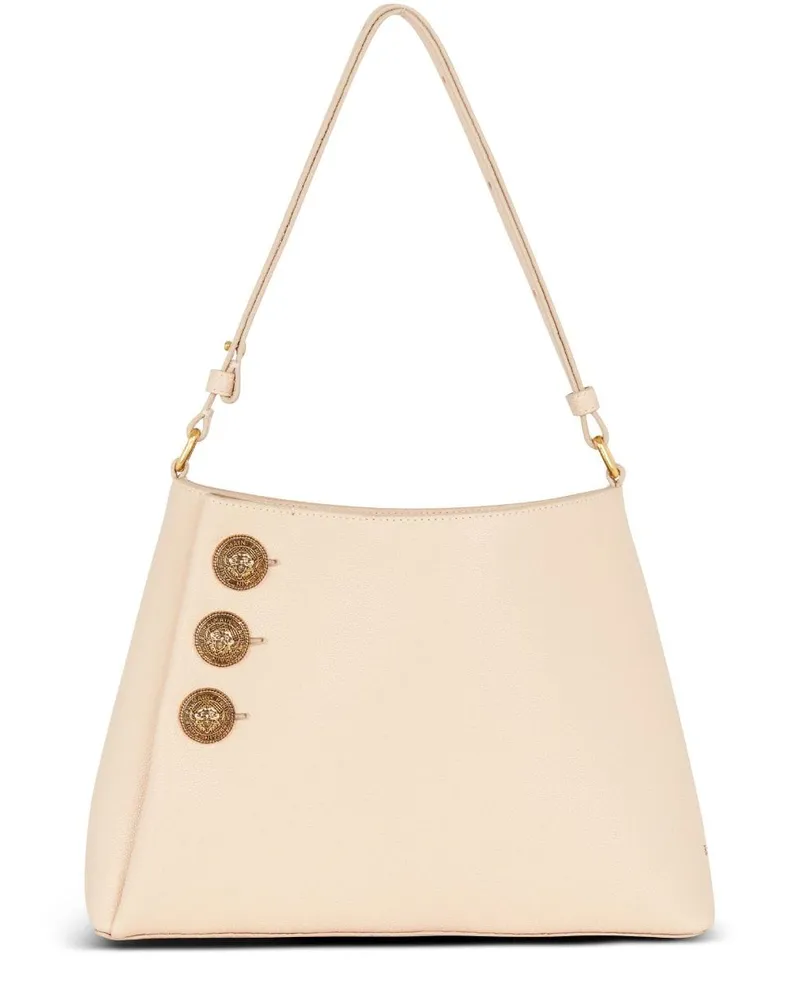 Balmain Emblem Schultertasche - Nude Nude