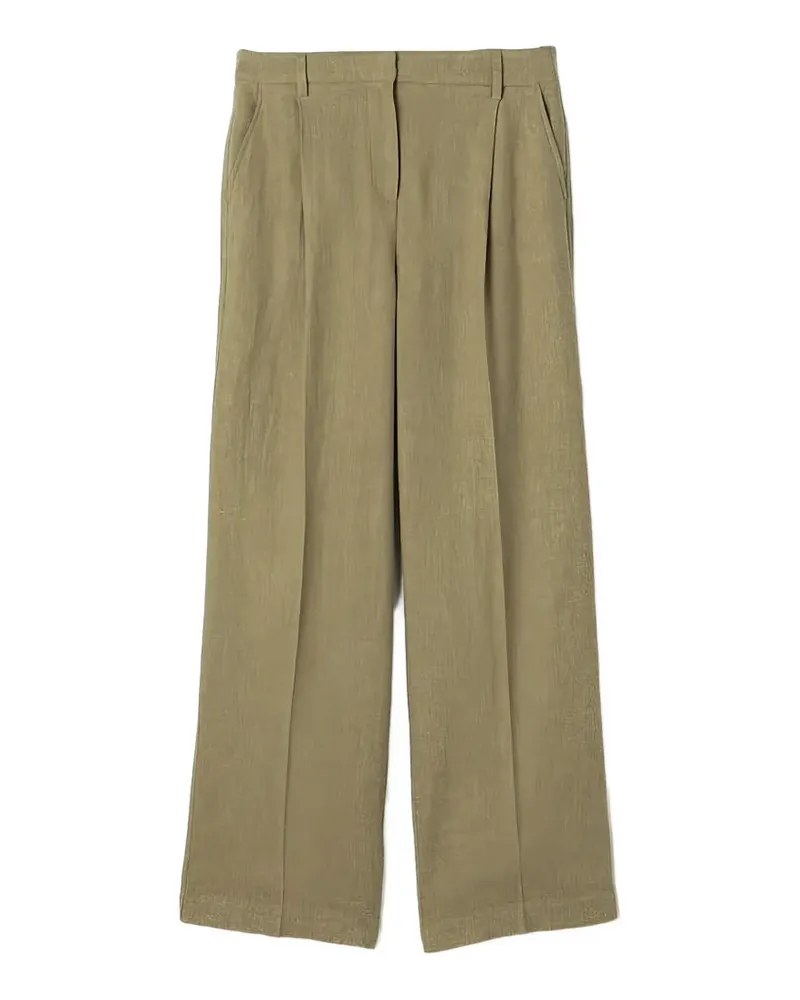 James Perse pleated wide-leg trousers - Nude Nude