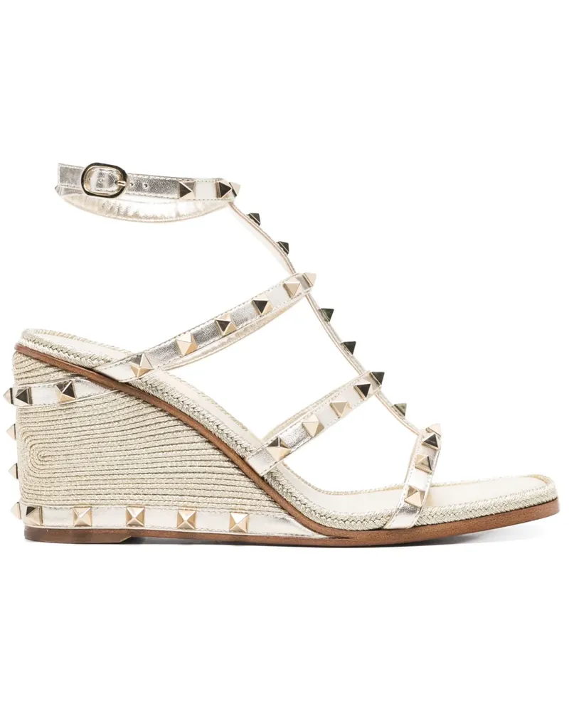 Valentino Garavani Rockstud Sandalen 85mm - Gold Gold