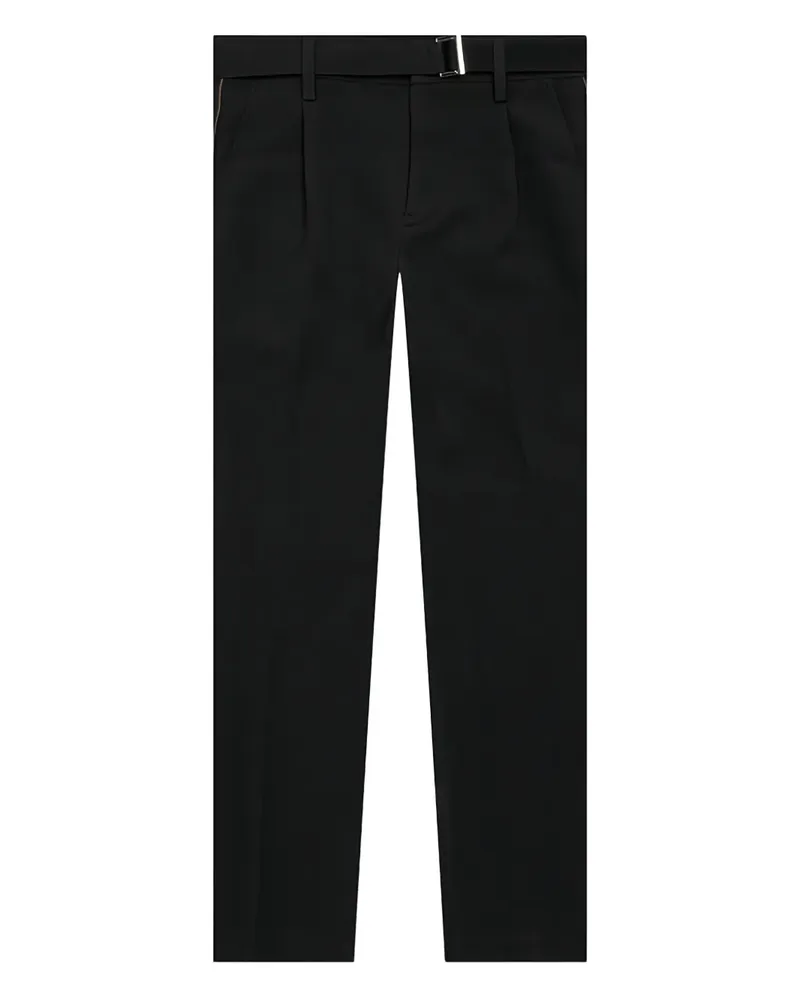 Sacai Hose mit Logo-Gravur - Schwarz Schwarz