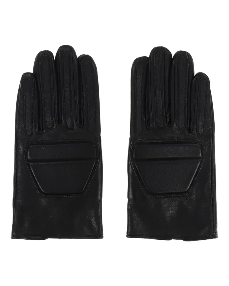 Yohji Yamamoto Handschuhe aus Leder - Schwarz Schwarz