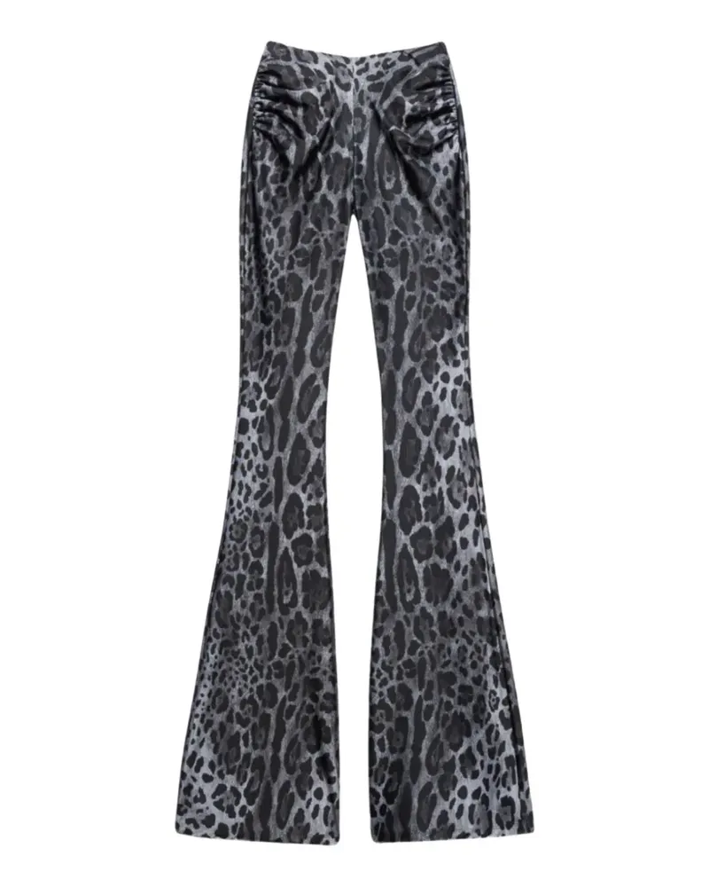 Aniye By Jodi leopard-print ruched trousers - Grau Grau