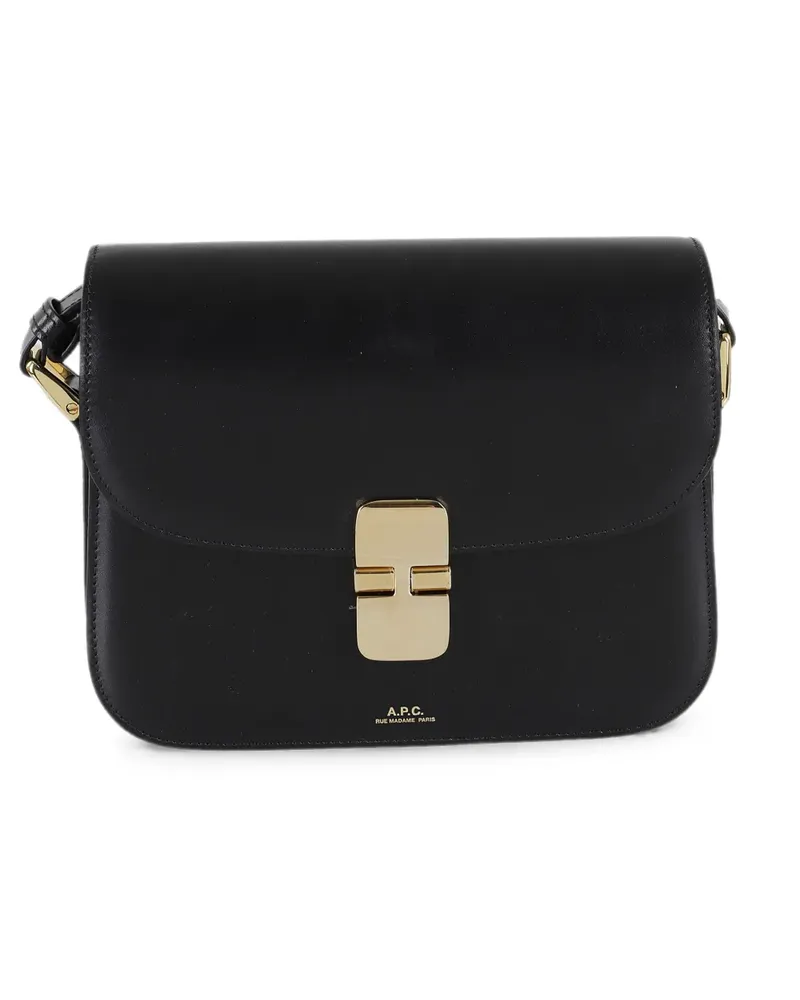 A.P.C. Kleine Grace Schultertasche - Schwarz Schwarz