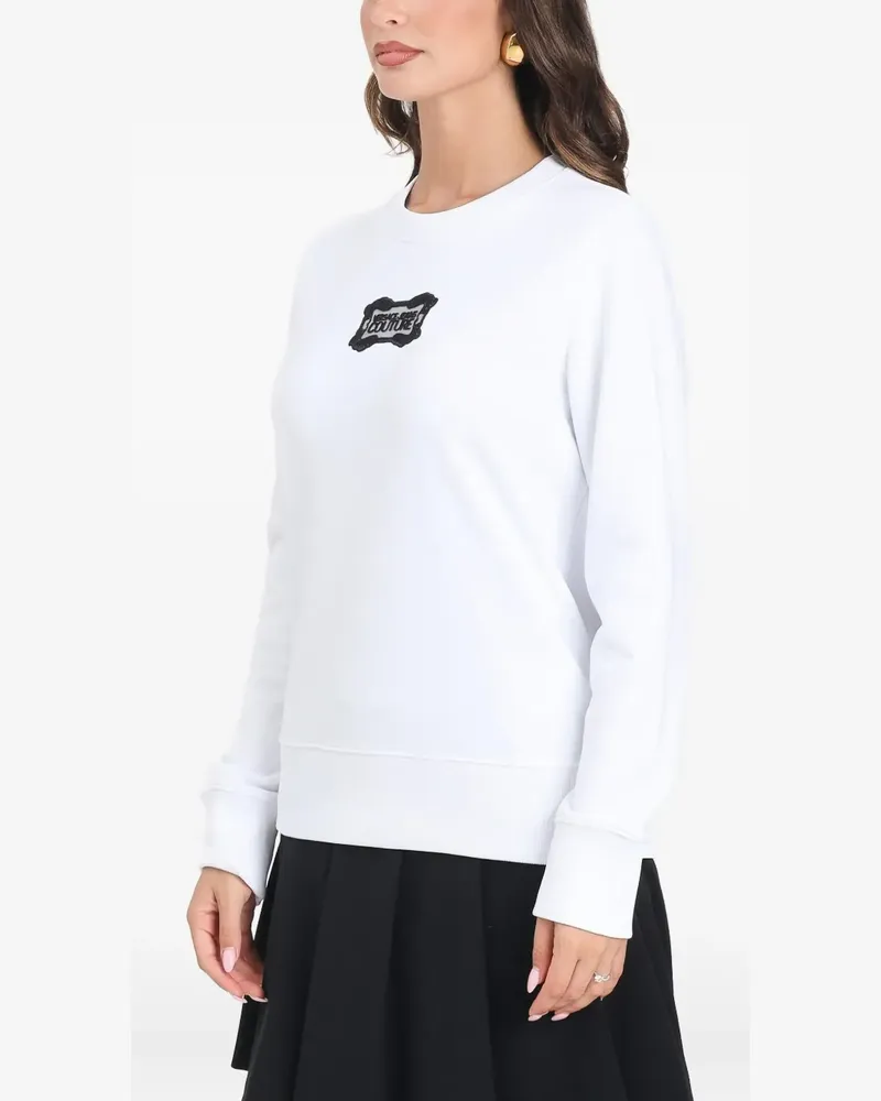 Versace Jeans logo-patch sweatshirt - Weiß Weiß