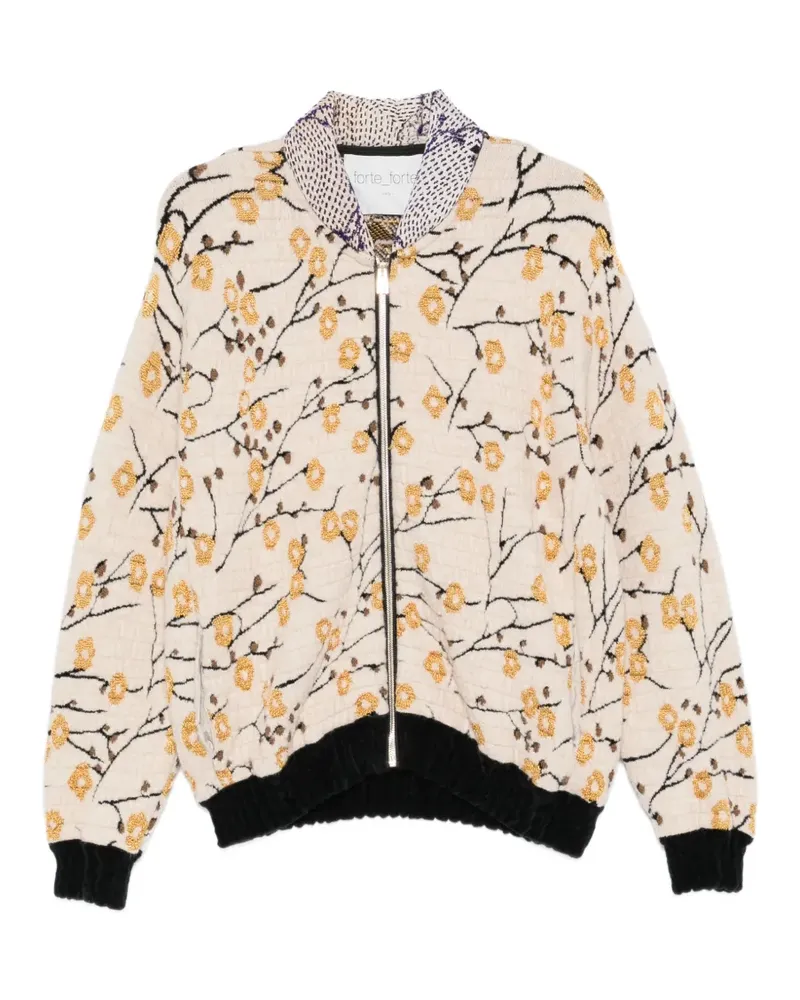 forte_forte Cardigan mit Reißverschluss - Nude Nude