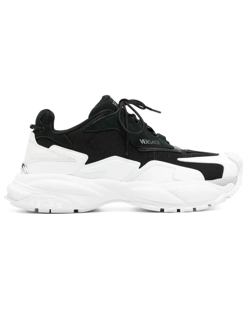 Versace Sneakers mit Einsätzen - Schwarz Schwarz