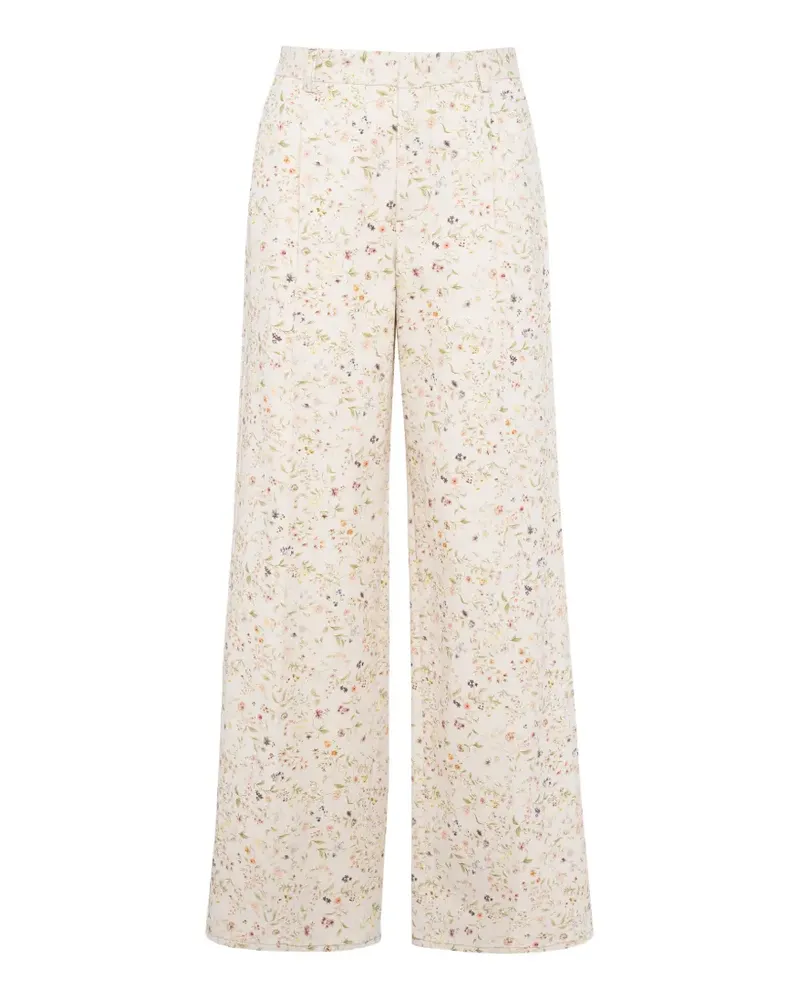 TELA floral-print trousers - Nude Nude