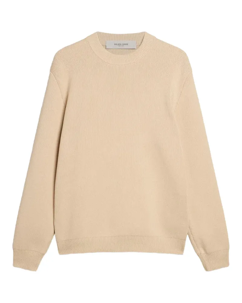 Dolce & Gabbana ribbed-knit crew-neck sweater - Nude Nude