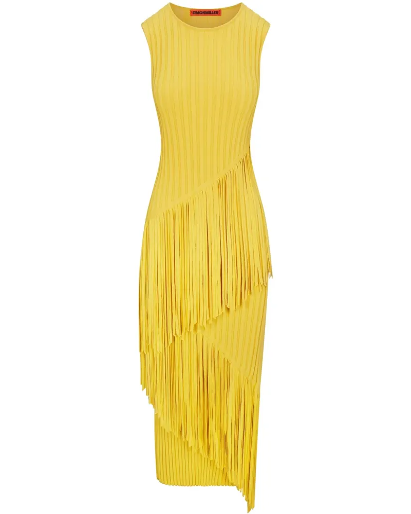 Simon Miller Spiral Midikleid - Gelb Gelb