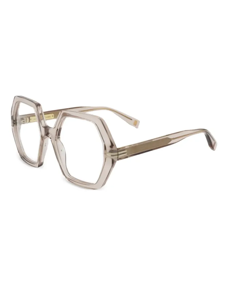 Marc Jacobs Brille mit geometrischem Gestell - Nude Nude