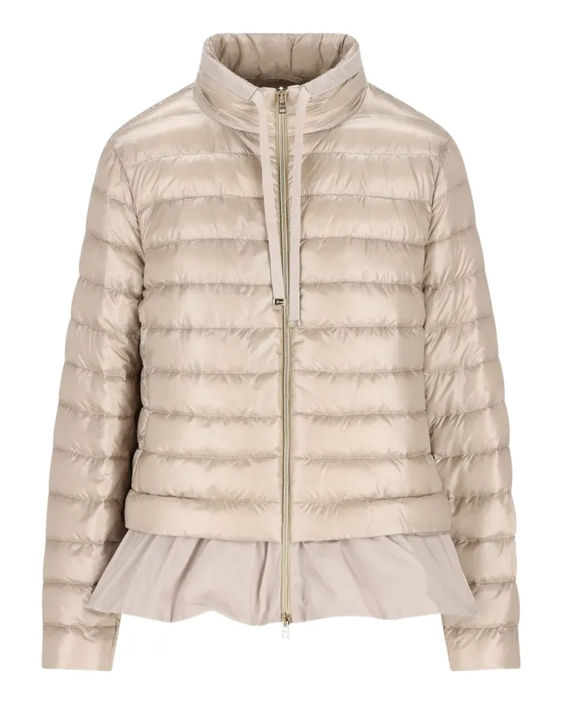 Herno quilted ruffled jacket - Nude Nude