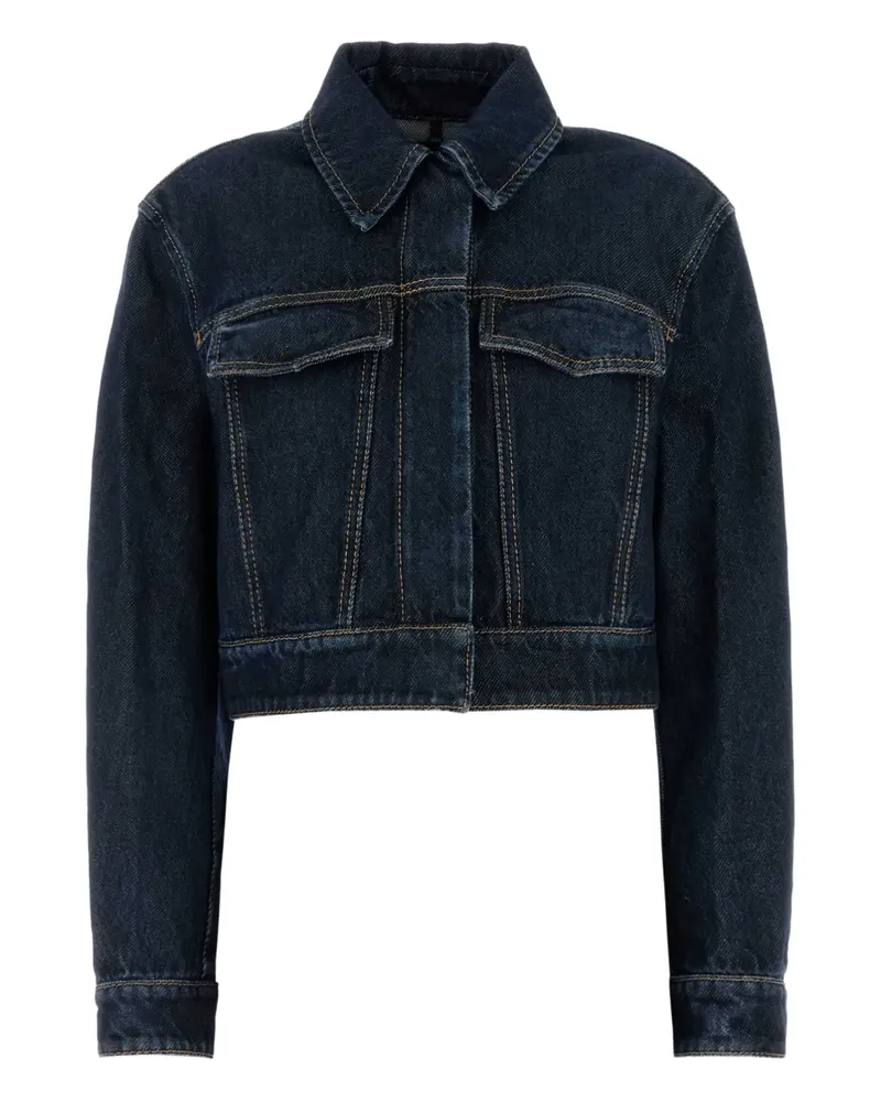 SPORTMAX Cropped-Jacke aus Denim - Blau Blau