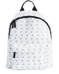 Giuseppe Zanotti Bud Rucksack mit Logo-Print Weiß