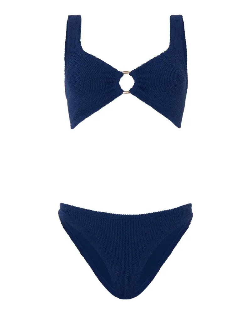 Hunza G Julia Bikini mit Ringdetail - Blau Blau