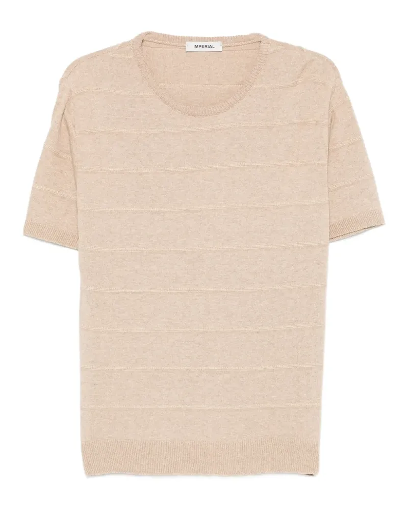 IMPERIAL horizontal-stripe T-shirt - Nude Nude