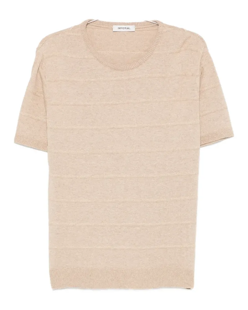 IMPERIAL horizontal-stripe T-shirt - Nude Nude