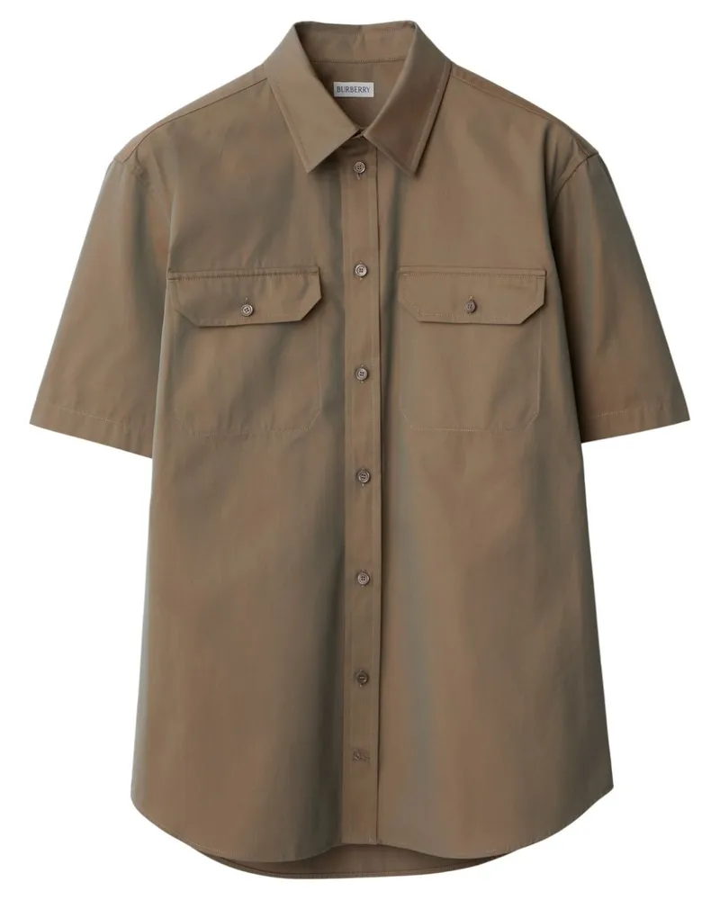 Burberry Hemd mit Klappentasche - Braun Braun
