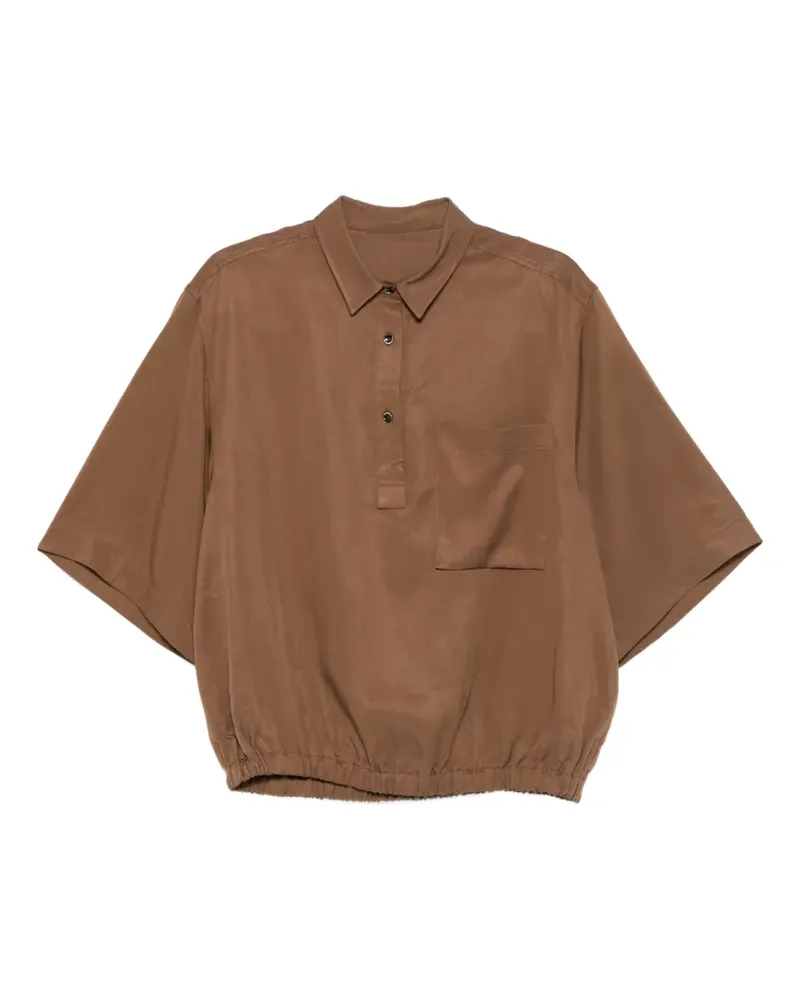 nine:inthe:morning Tyche pocket short-sleeve top - Braun Braun