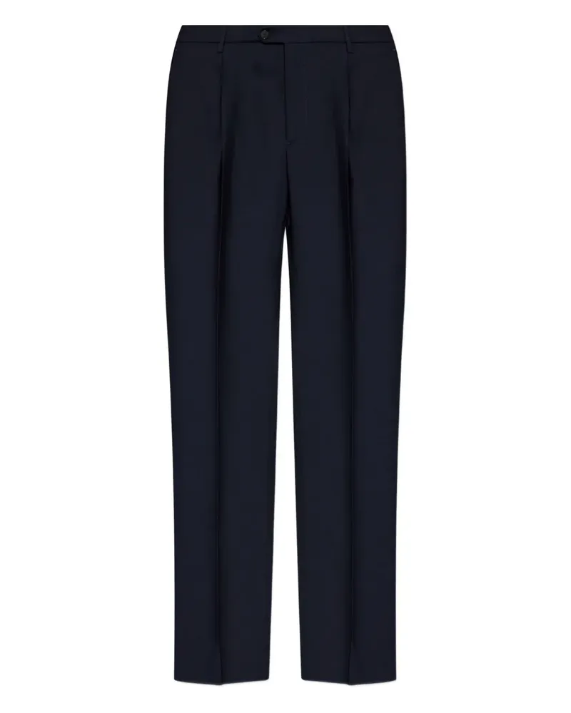 Etro darted wool trousers - Blau Blau