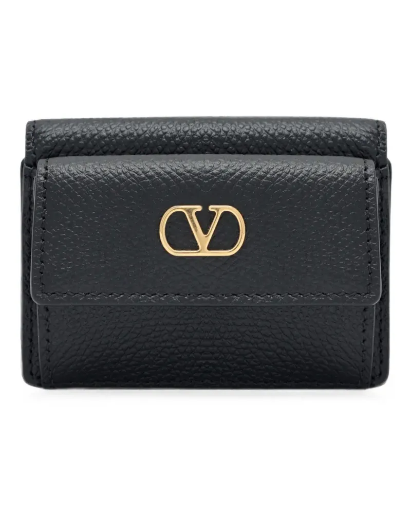 Valentino Garavani VLogo Signature trifold wallet - Schwarz Schwarz