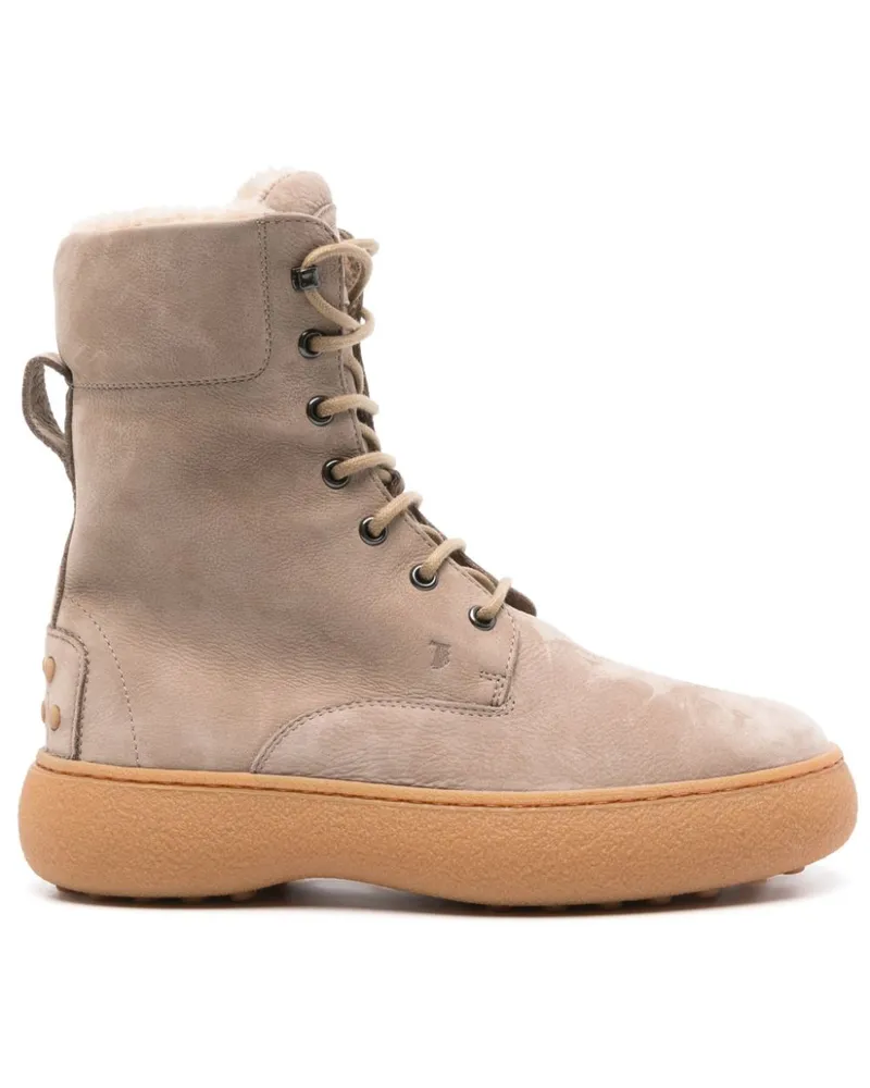 TOD'S Stiefeletten mit Logo-Prägung - Nude Nude