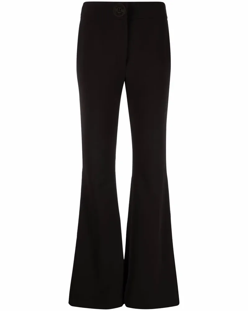Moschino Ausgestellte Taillenhose - Schwarz Schwarz
