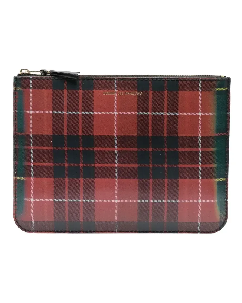 Comme des Garçons Kariertes Portemonnaie - Rot Rot